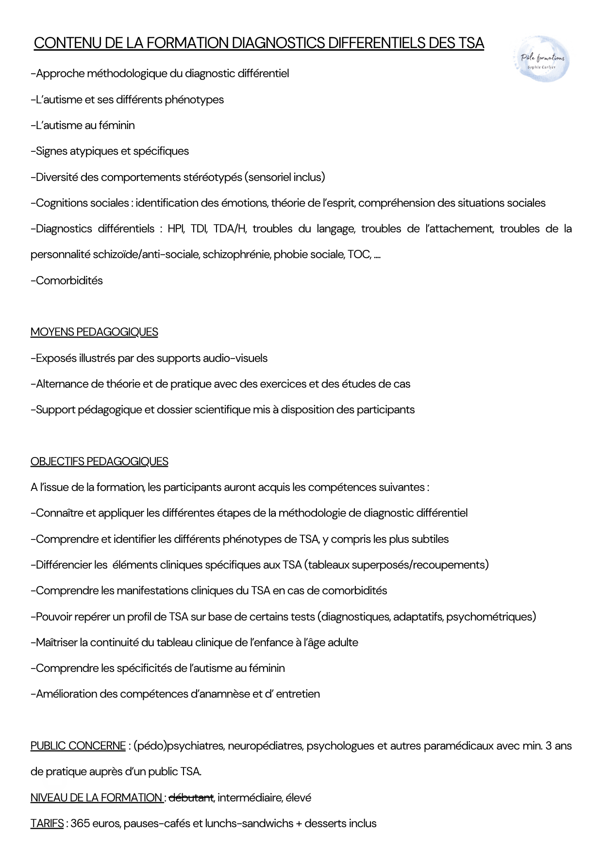 descriptif formation DD26